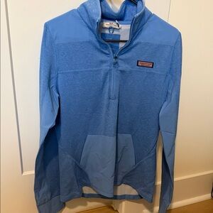 Vineyard Vines Light Blue Quarter-Zip Pullover